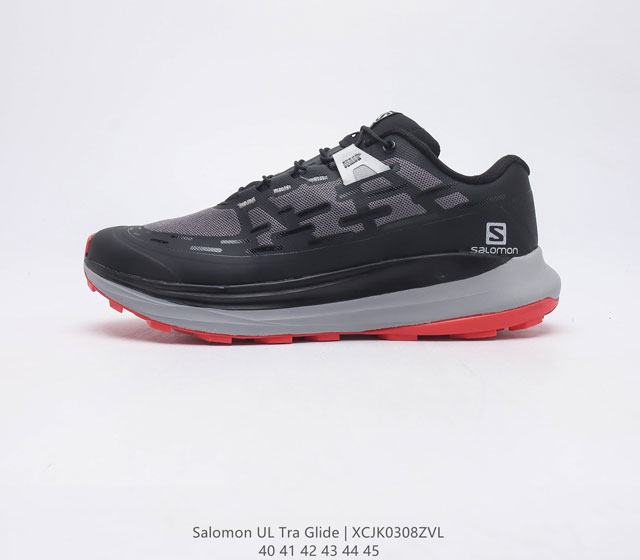 Salomon 萨洛蒙 ULTRA GLIDE 户外运动轻便透气舒适轻松回弹缓震长距离越野跑鞋 专为长距离而生 依旧采用了萨洛蒙经典的 SENSIFITTM