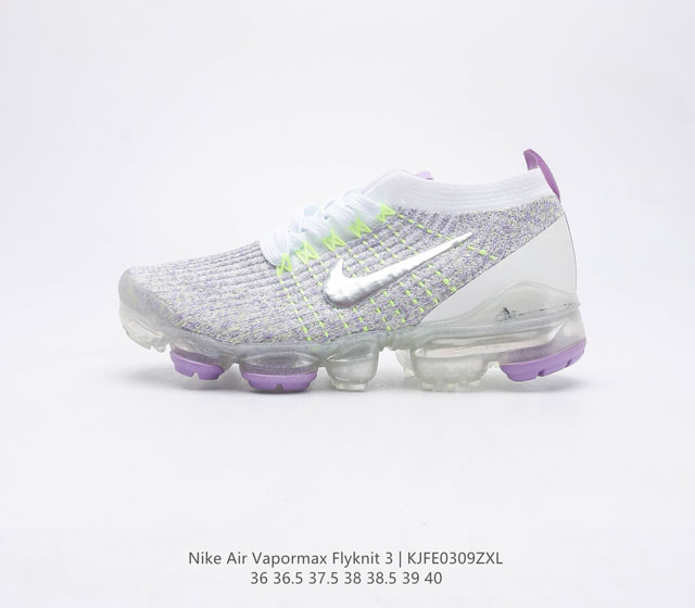 公司级 耐克 NIKE Air VaporMax Flyknit 3 女子气垫跑步鞋 3代 轻盈透气飞线大气垫运动鞋 Nike Air VaporMax 3.