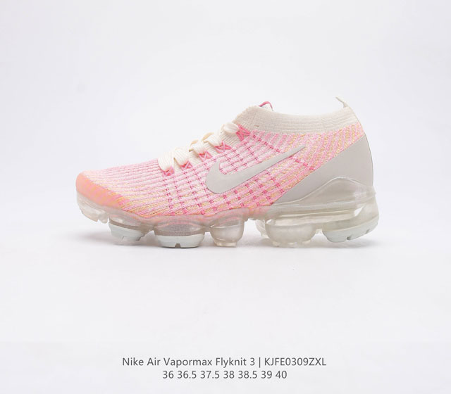 公司级 耐克 NIKE Air VaporMax Flyknit 3 女子气垫跑步鞋 3代 轻盈透气飞线大气垫运动鞋 Nike Air VaporMax 3.