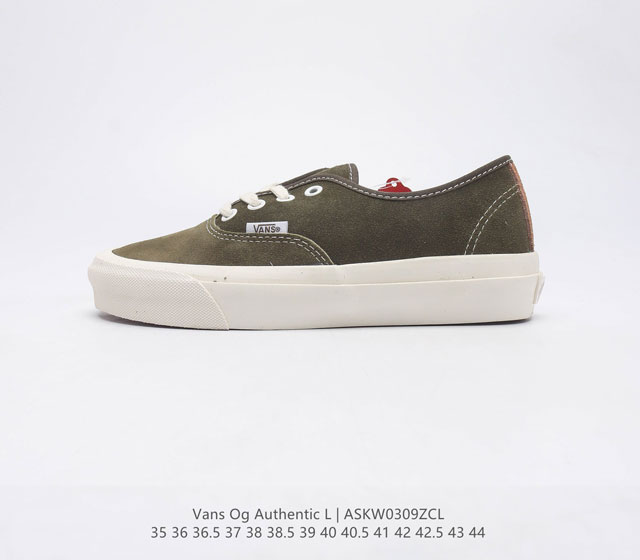 VANS 万斯 OG Authentic LX 低帮百搭休闲帆布硫化板鞋潮男女情侣鞋运动鞋 码数 35 44 含硫化半码 编码 ASKW0309ZCL