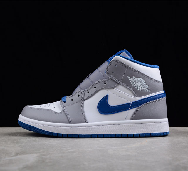 CJ版纯原 Air Jordan 1 Mid True Blue AJ1 乔1真蓝色 中帮篮球鞋 DQ8426 014 尺码 35.5 36 36.5 37.