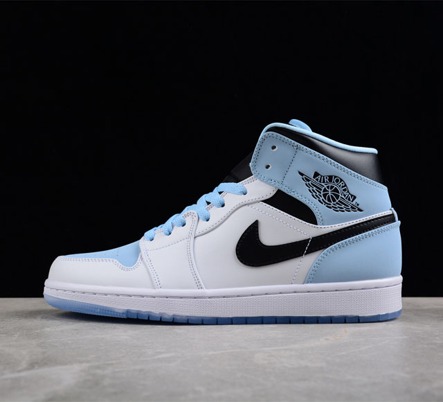 Air Jordan AJ1 Mid AJ1 乔1冰蓝色 中帮篮球鞋 DV1308 104 尺码 36 36.5 37.5 38 38.5 39 40 40.