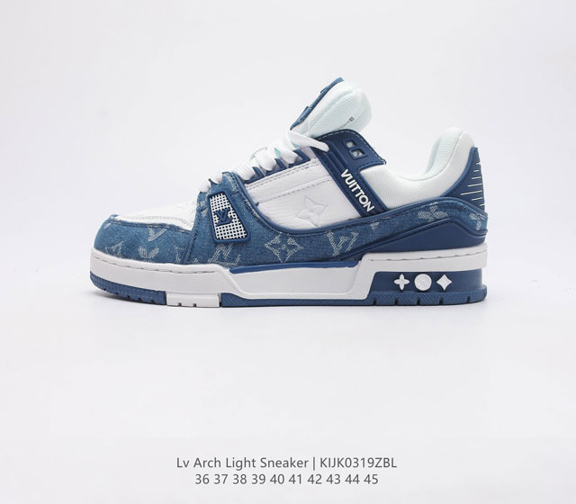 驴牌 LV Arch Light Sneaker 运动鞋系列 新配色 潮男女士板鞋 原版开模耗时研发 高端正确品质独家出货 各方面做工细节完全区别市场版本 原