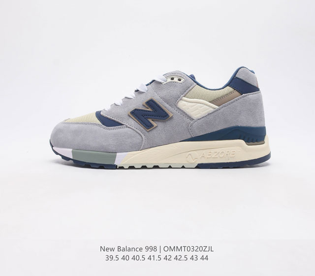 新百伦 New Balance 998 原装版本复古男士运动鞋休闲板鞋厚底增高鞋 市面独家最正确版本 实拍首发 原厂渠道 与正品无任何区别 3M反光复古慢跑鞋