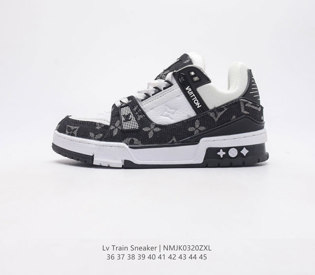 全新LV路易威登Louis vuitton Trail Sneaker Low高帮休闲运动文化百搭篮球板鞋 致TPR光泽鞋底超软脚感乳胶材质驴的篮球鞋 码数 - 点击图像关闭