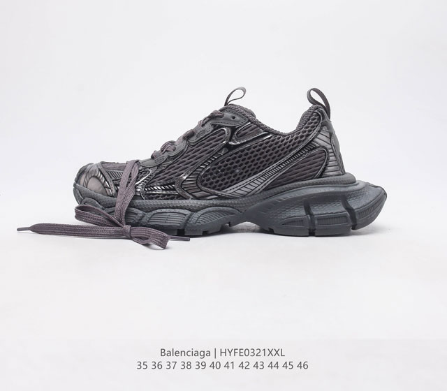 公司级 Balenciaga 巴黎世家 Phantom Sneaker 3XL 做旧透气网眼鞋面复古老爹鞋 巴黎世家十代 正确做旧效果 完美还原ZP公司货 官