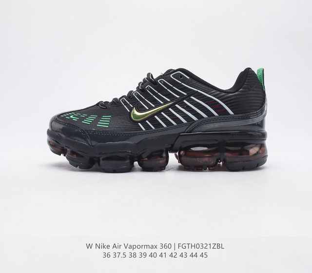 Nike耐克Air VaporMax 360休闲复古全掌气垫缓震运动慢跑鞋 Nike Air VaporMax 360 男女子运动鞋的设计灵感源自 Air M