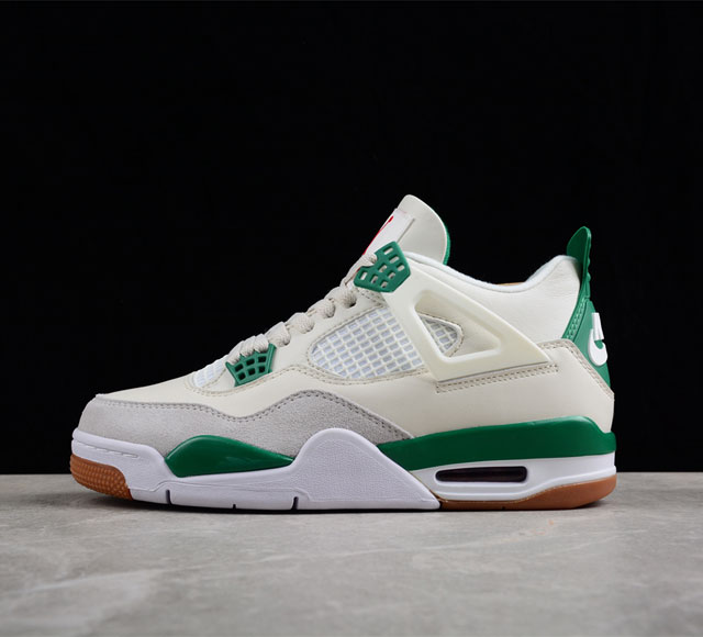 Nk SB x Air Jordan 4 Pine Green AJ4 乔4联名白绿 DR5415-103 尺码 36 36.5 37.5 38 38.5 3