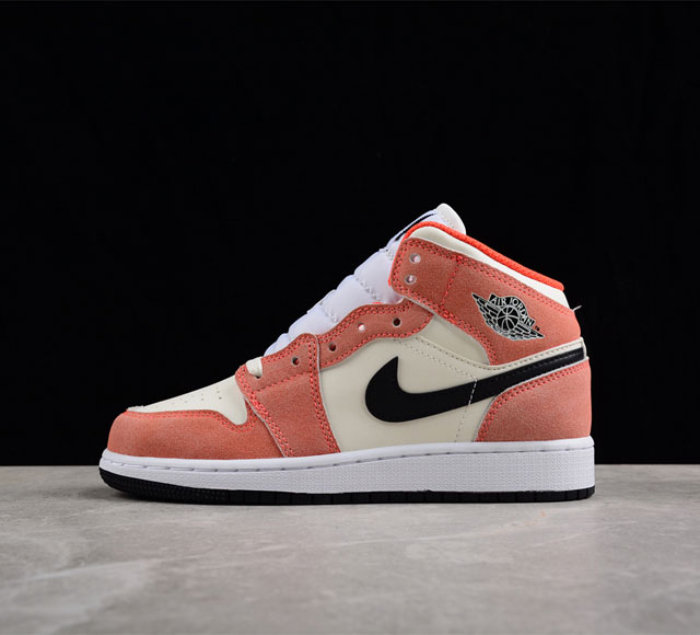 CJ版纯原 Air Jordan 1 Mid GS Orange Suede AJ1 乔1橙色绒面 中帮篮球鞋 DV1336-800 尺码 35.5 36 3