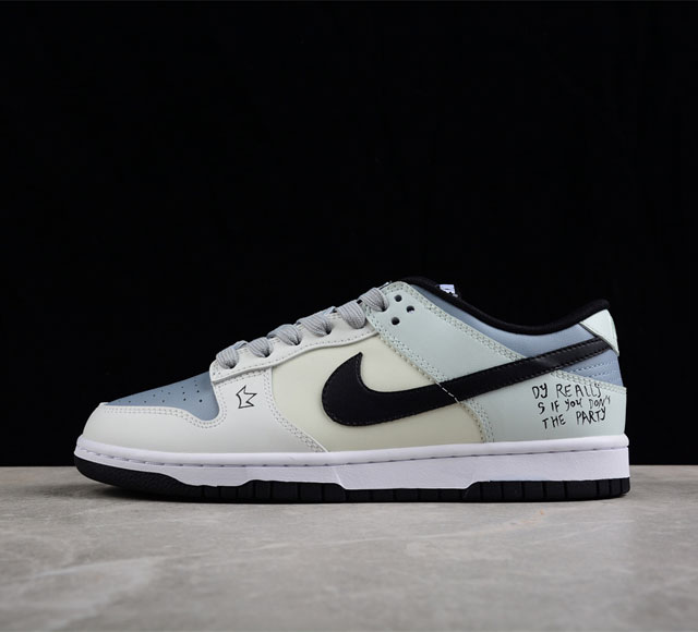 Nk SB Dunk Low 官方爆款ID定制 皇冠涂鸦 低帮休闲板鞋 DD3696-255 尺码 36 36.5 37.5 38 38.5 39 40 40