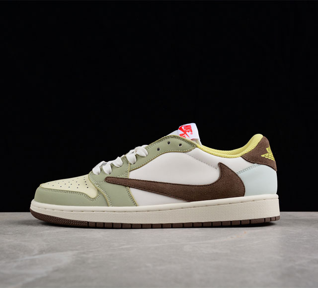 Nike Air Jordan 1 Low OG SP BGreen Toe AJ1闪电藤原浩 鬼脸三方联名倒钩货号 DM7866-603 Size 36 3