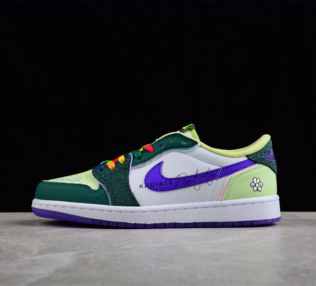 纯原版本Air Jordan 1 Low OG Doernbecher 慈善头层货号 FD9665-351 尺码 36 36.5 37.5 38 38.5 3