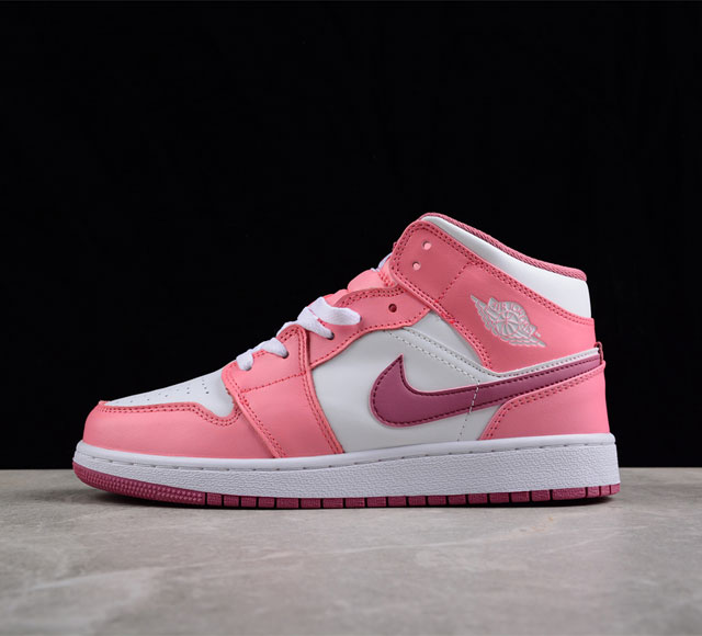 Air Jordan 1 Mid Desert Berry AJ1 乔1粉白色 中帮文化篮球鞋 DQ8423-616 尺码 36 36.5 37.5 38 3