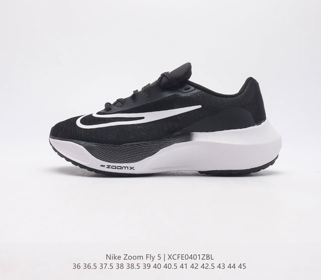 公司级耐克NK Zoom Fly 5超弹透气轻量跑步鞋鞋款搭载 Flyknit 材料 出众弹性 易于穿脱 采用React技术 轻盈耐 跑步健身房锻炼最佳选择之