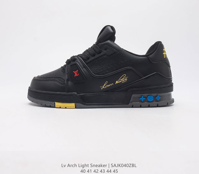 全新LV路易威登Louis Vuitton Trainer Sneaker Low休闲运动文化百搭篮球板鞋 码数 36 37 38 39 40 41 42 4