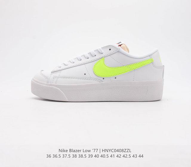 耐克 Nike Blazer Low 77 VNTG 男女子运动鞋 重现低调风格和经典篮球外观 依托经典简约魅力和舒适性能 备受街头时尚赞誉 华美翻毛皮细节