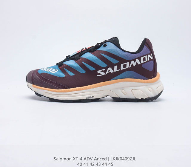 户外狂热分子 Salomon 萨洛蒙 XT-4 Advanced 男款运动鞋 Salomon 凭其标志性的 XT 系列引领了越野运动的发展 其中的 XT-4