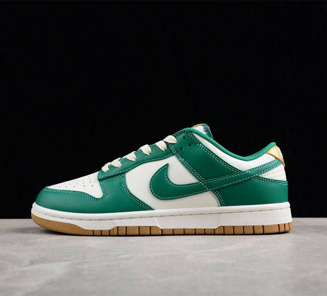 Nk Dunk Low Green And Gold 清爽绿配色 SB扣篮系列低帮休闲运动滑板鞋 FB7173-131 尺码 36 36.5 37 38 38