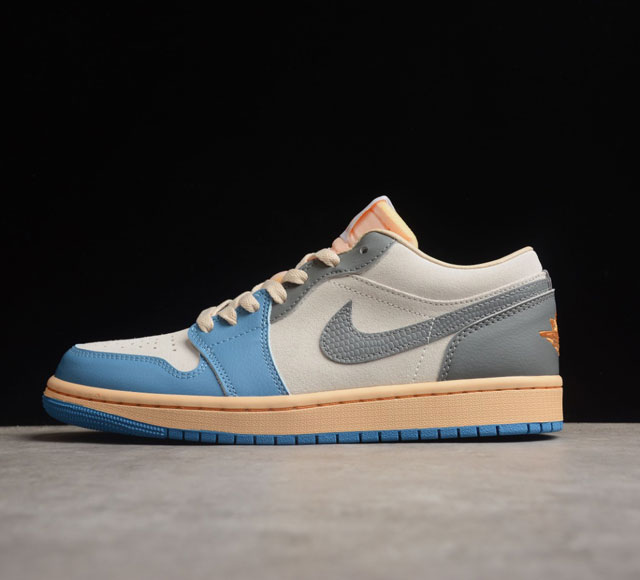 CJ版本 Air Jordan 1 Low UNC Grey AJ1 乔1水泥北卡蓝 低帮篮球鞋 DZ5376-46913 码数 40 40.5 41 42