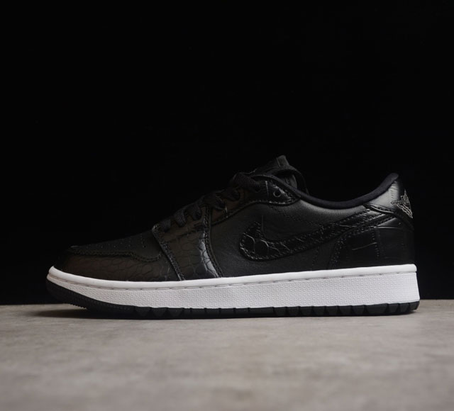 CJ版纯原 Air Jordan 1 Low Golf Black Snake Pattern AJ1 乔1全新高尔夫版 黑蛇纹 DD9315-003 Siz