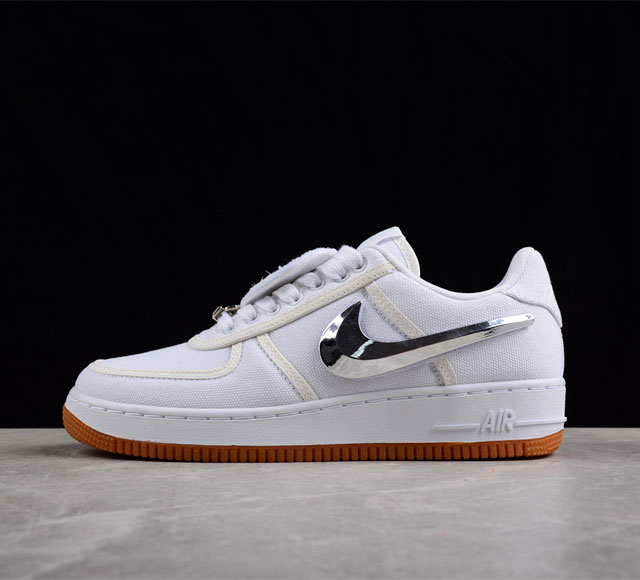 纯原 Travis Scott x NK Air Force 1 TS超限量联名 空军一号低帮休闲板鞋 AQ4211-100 尺码 36 36.5 37.5