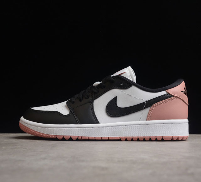 CJ版本 Air Jordan 1 Low Golf Rust Pink AJ1 乔1全新高尔夫版 黑白粉 DD9315-106 Size 35.5 36 3