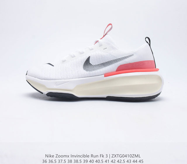 公司级NIKE ZOOMX INVINCIBLE RUN FK 3机能风格 跑步鞋搭载柔软泡绵 在运动中为你塑就缓震脚感 设计灵感源自日常跑步者 提供稳固支撑