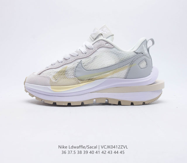 SACAI NIKE LDV Waffle 重磅联名 日式解构美学SACAI联名 NIKE LDV Waffle重叠设计前卫华夫变形休闲慢跑鞋 sacai在S