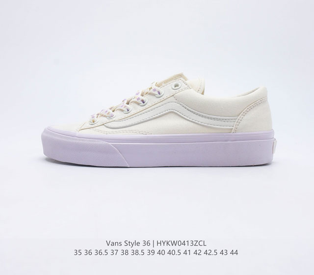 VANS 万斯 Style 36 经典低帮帆布休闲运动硫化滑板板鞋 真的是吹爆的系列 那就是VansStyle36系列低帮经典复古文化休闲运动篮球鞋 好看好穿