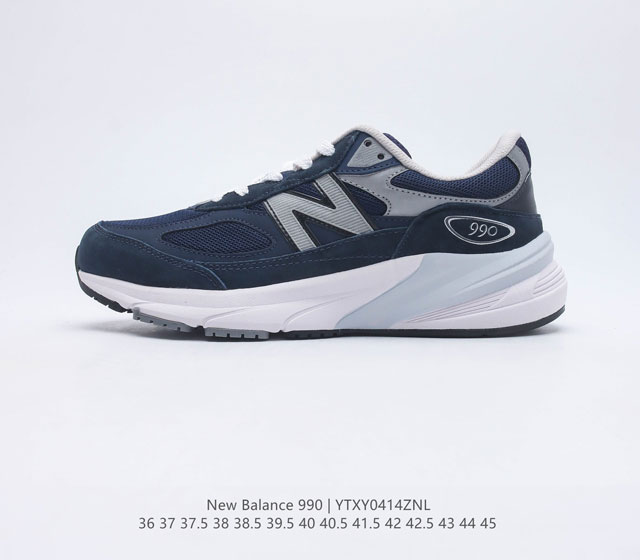 New Balance 新百伦 NB990 真标带半码 新百伦M990系列 NB经典复古休闲运动慢跑鞋 货号 M990GL6 尺码 36 37 37.5 38