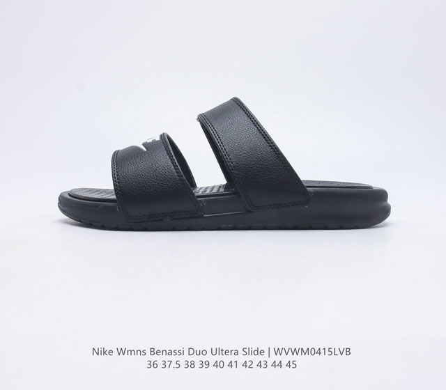 Nike Benassi Duo Ultra Slide 耐克 舒适脚感 抗磨防滑 休闲沙滩鞋忍者拖鞋男女士凉拖鞋 货号 819717 码数 36-45 编码