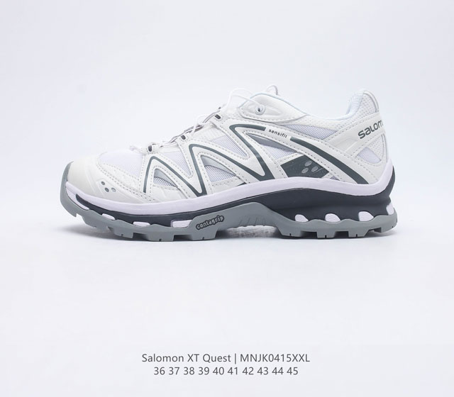 公司级Salomon XT-Quest ADV Beige 萨洛蒙 探索者系列户外越野跑鞋 #鞋面采用SENSIFIT贴合技术 全方位贴合包裹脚型 鞋跟部鞋底 - 点击图像关闭