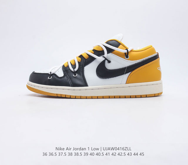 真标 耐克 Nike Air Jordan1 Low AJ1乔丹一代 解构绑带低帮经典复古文化休闲运动篮球鞋 原鞋开模 拒绝公底 购置原厂同步原材料 都有细节