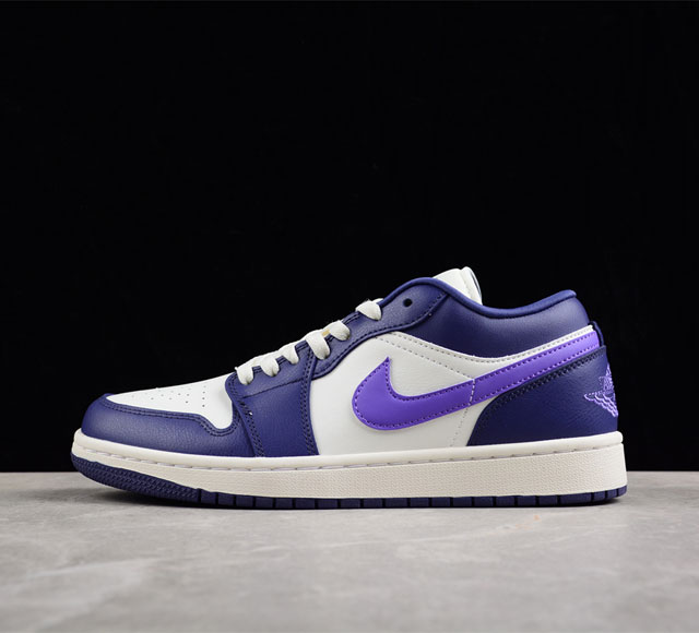 Air Jordan 1 Low AJ1 乔1白紫色 文化低帮休闲板鞋 DC0774-502 尺码 36 36.5 37.5 38 38.5 39 40 40