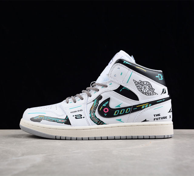 公司级 Air Jordan 1 Mid AJ1中帮文化篮球鞋 货号 554724-135 尺码 36 36.5 37.5 38 38.5 39 40 40.