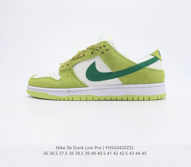 二层皮 真标 耐克Nike SB Dunk Low Pro 复古低帮 休闲运动滑板板鞋 采用脚感柔软舒适ZoomAir气垫 有效吸收滑板等极限运动在落地时带来 - 点击图像关闭