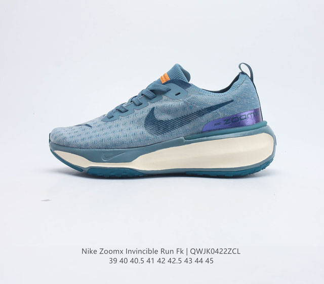 耐克 Nike Zoom X Invincible Run Fk 3 马拉松机能风格运动鞋 #鞋款搭载柔软泡绵 在运动中为你塑就缓震脚感 设计灵感源自日常跑步