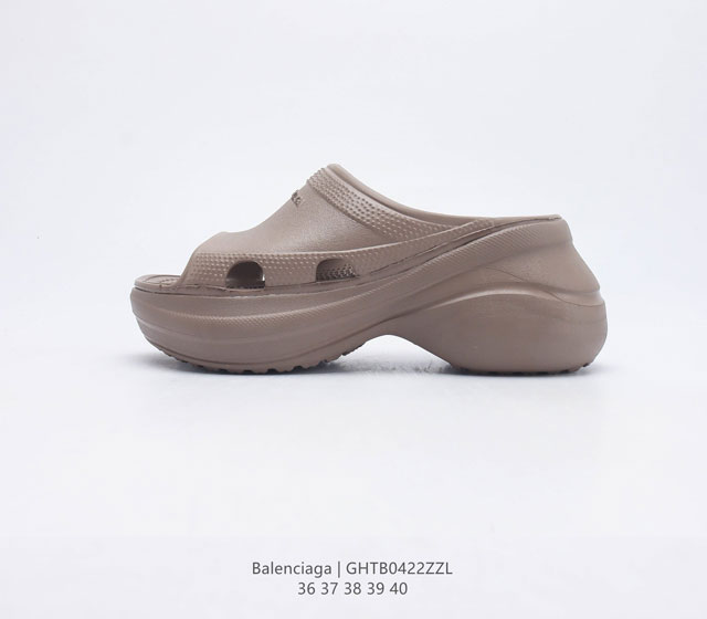 公司级BALENCIAGA 巴黎世家 法国高端奢侈品牌-巴黎世家BALENCIAGA Mold Thong Sandals夏季沙滩涉水百搭休闲人字拖凉拖鞋 厚