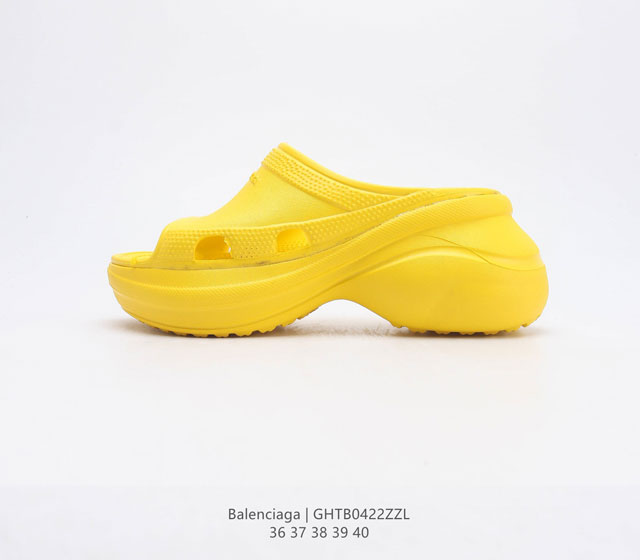 公司级BALENCIAGA 巴黎世家 法国高端奢侈品牌-巴黎世家BALENCIAGA Mold Thong Sandals夏季沙滩涉水百搭休闲人字拖凉拖鞋 厚