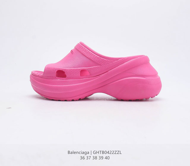 公司级BALENCIAGA 巴黎世家 法国高端奢侈品牌-巴黎世家BALENCIAGA Mold Thong Sandals夏季沙滩涉水百搭休闲人字拖凉拖鞋 厚