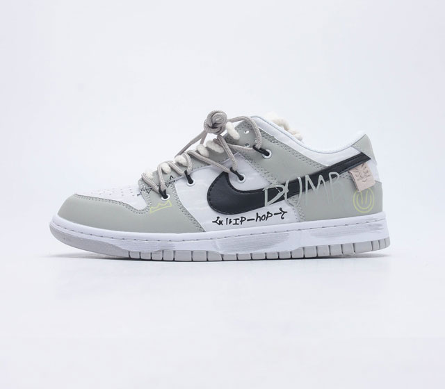 耐克 Nike Dunk Low SE Free. 99 GS 复古休闲板鞋 情人节定制复古vibe风芝加哥打孔绑带低帮板鞋 采用天然皮革 经久耐穿 塑就如元