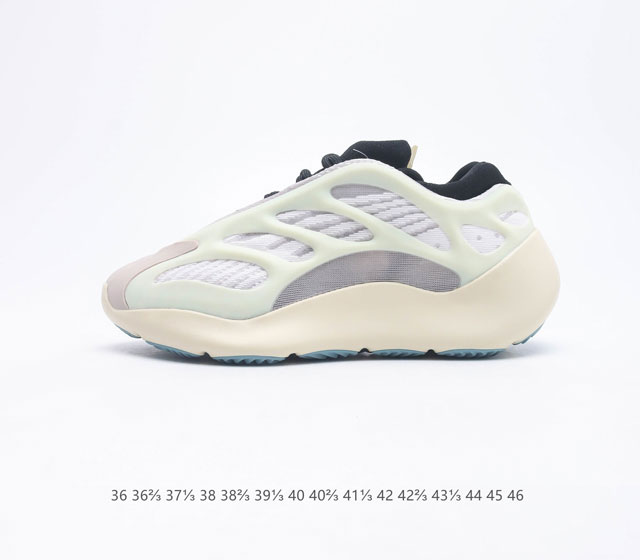 公司级 真爆 阿迪达斯 Adidas Yeezy 700 V3 异形椰子700男女老爹鞋跑步鞋 运动鞋 男女同款 Yeezy 700 V3 的外形和技术含量有