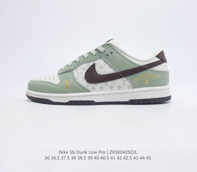 公司级 耐克Nike SB Dunk Low Pro QS 复古低帮休闲运动滑板板鞋 采用脚感柔软舒适ZoomAir气垫 有效吸收滑板等极限运动在落地时带来的