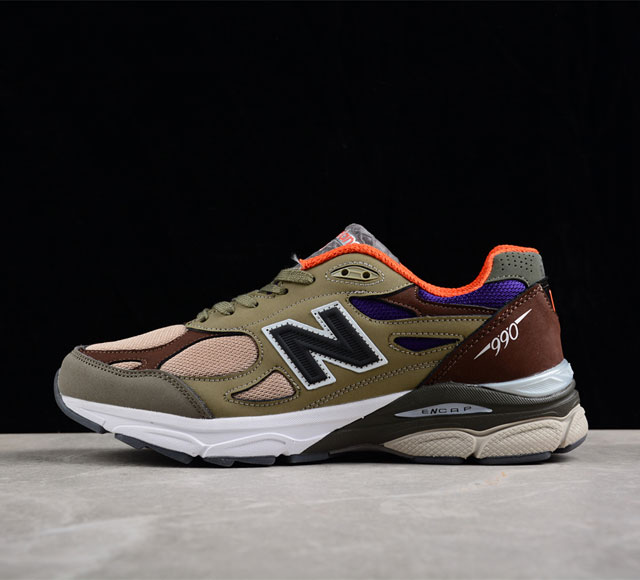 New Balance NB990系列 高端美产复古休闲跑步鞋 M990BT3 尺码 36 37 37.5 38 38.5 39 40 40.5 41 42