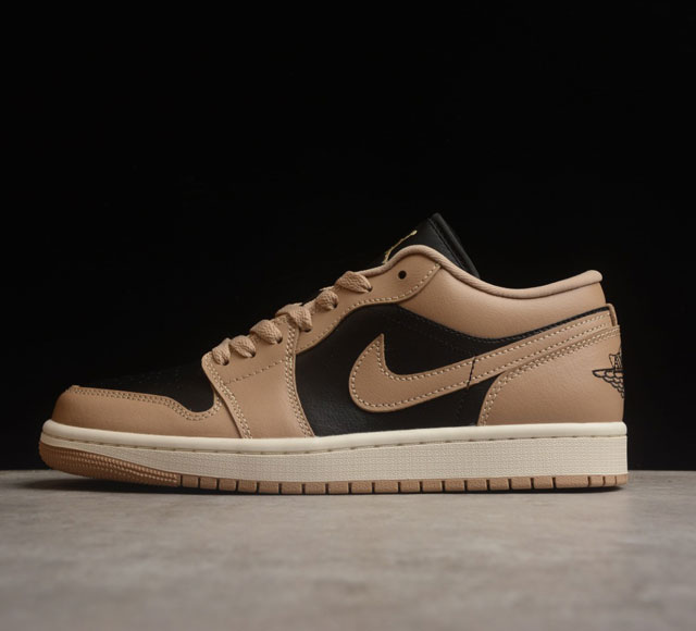 CJ版本Air Jordan 1 Low Desert AJ1 乔1奶茶配色 文化休闲运动板鞋 官方货号 DC0774-201 Size 40 40.5 41