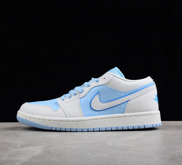 CJ版纯原 Air Jordan 1 Low AJ1 乔1冰蓝 低帮文化休闲运动板鞋 DV1299-104 尺码 40 40.5 41 42 42.5 43