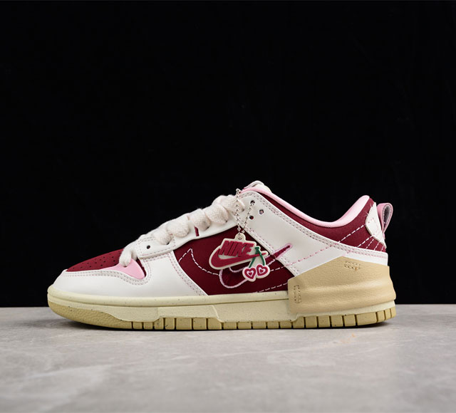 NK Dunk Low Disrupt 2 Valentine s Day 白红 情人节限定货号 FD4617-667 尺码 36 36.5 37.5 38