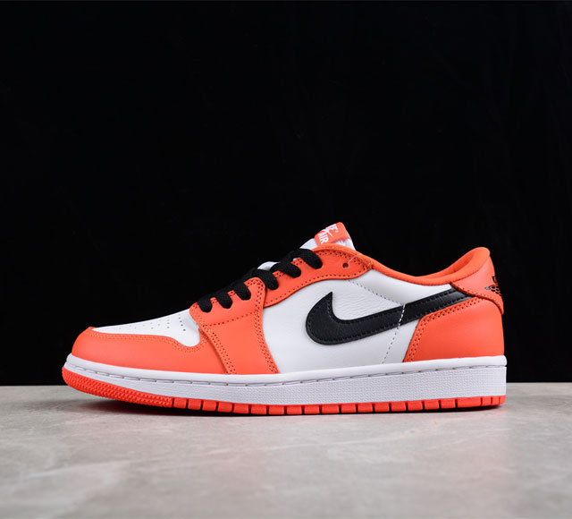 CJ版本 Air Jordan 1 Low OG AJ1 Starfish 乔1海星橙 全头层 低帮文化休闲板鞋 CZ0775-801 尺码 40 40.5