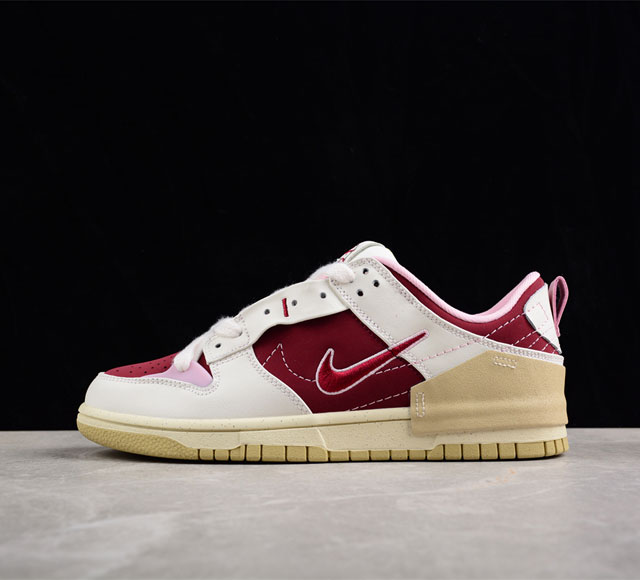 Nk Dunk Low Disrupt 2 Desert Bronze 情人节 破坏二代系列全新解构风轻量扣篮低帮休闲运动滑板鞋 FD4617-667 尺码