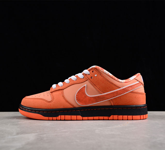 Concepts x Nk Dunk Low Pro SB Blue Lobster 全头层橙龙虾 SB低帮运动休闲板鞋货号 FD8776-800 橙龙虾 D